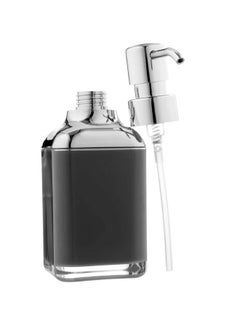 Happy Home Acrylic Liquid Handwash Soap Dispenser Pump for Bathroom, Hand wash refillable Bottle 320Ml-(Black)  - Image 2