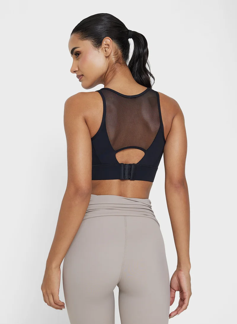 FRWD Mesh Panel Sports Bra with Back Clasp