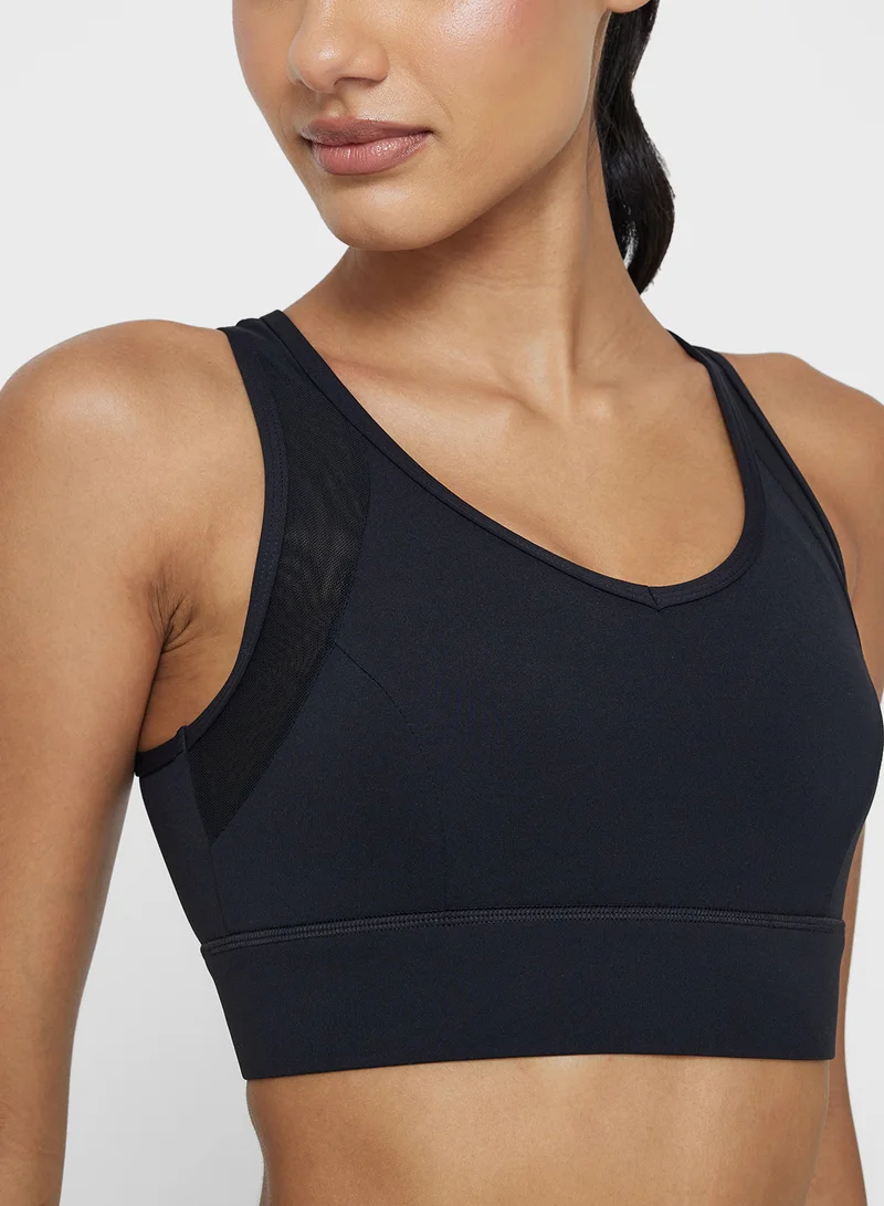 FRWD Mesh Panel Sports Bra with Back Clasp