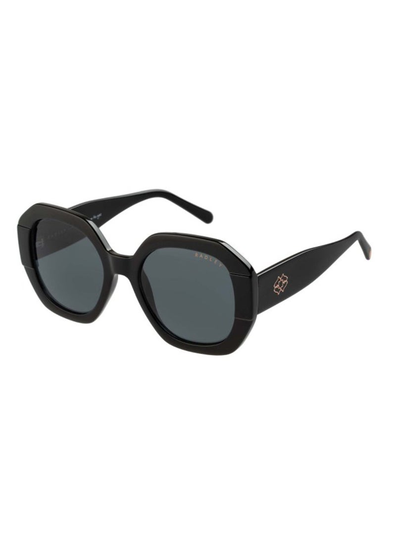 Radley RDS-6522 Women Trendy Oversized Hexagon Shape Sunglasses Black 53 mm - Image 1
