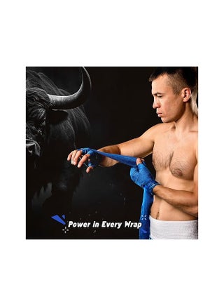 Hand Wraps Men Women Performance Essentials MMA Boxing Muaythai Kickboxing Gym Stretch Protection Support Band Accessories for Wrist Knuckles - view 3