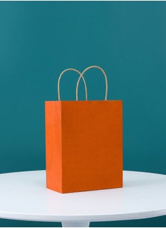 Cool Baby COOLBABY 12 PCS/Bag Medium Gift Bags Kraft Paper Bags with Handles for Party Favors (21 x 27 x 11cm,OR) 