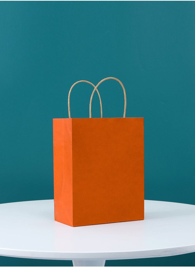 Cool Baby COOLBABY 12 PCS/Bag Medium Gift Bags Kraft Paper Bags with Handles for Party Favors (21 x 27 x 11cm,OR) 