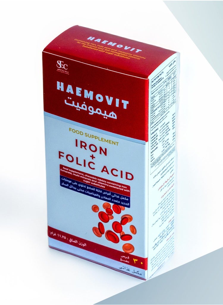 Science Experts Company - Haemovit 30 chewable tablets - Image 1