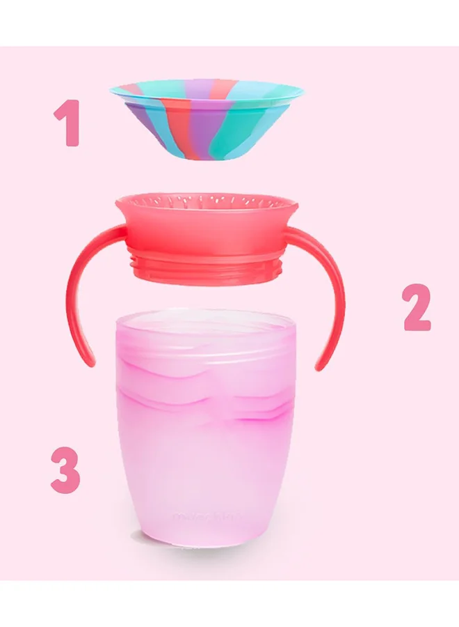 Munchkin 360° Tropical Swirl Trainer Cup, 7Oz, 6 Months And Above