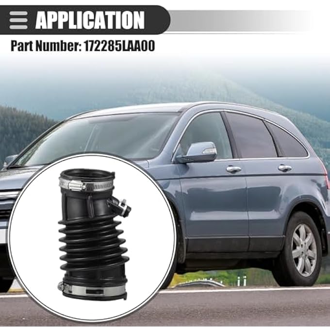 CHEFRU Air Intake Tube Hose Compatible With CR-V 2015-2016 Car Air Intake Hose With Clamp Rubber 172285LAA00 Air Filter Flow Intake Hose - Image 4