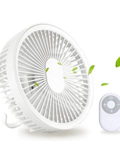 SYOSI SYOSI Outdoor tent Camping Fan with Led, Personal Usb Fan for Desk, Portable rechargeable Fan with Hooks, 360°Rotation,Quiet and Strong Wind, Portable Power Bank  - Image 1