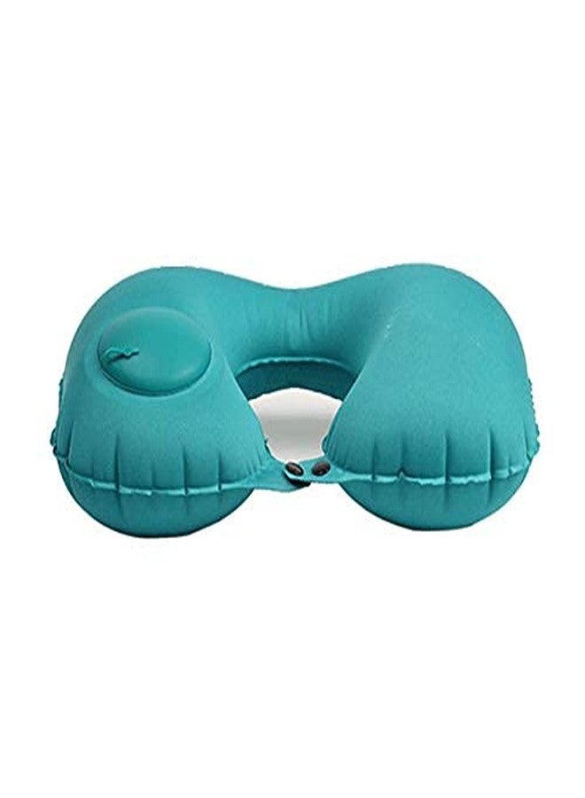VYATISANT SALES Travel Comfort Pocket Size Very Easily Air Filling Collapsible Travel Neck Pillow for Car Train Flight Bus Also use at Home. (Pink) - Image 3