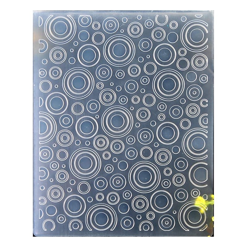 Kwan Crafts Kwan Crafts Circle Plastic Embossing Folders for Card Making Scrapbooking and Other Paper Crafts