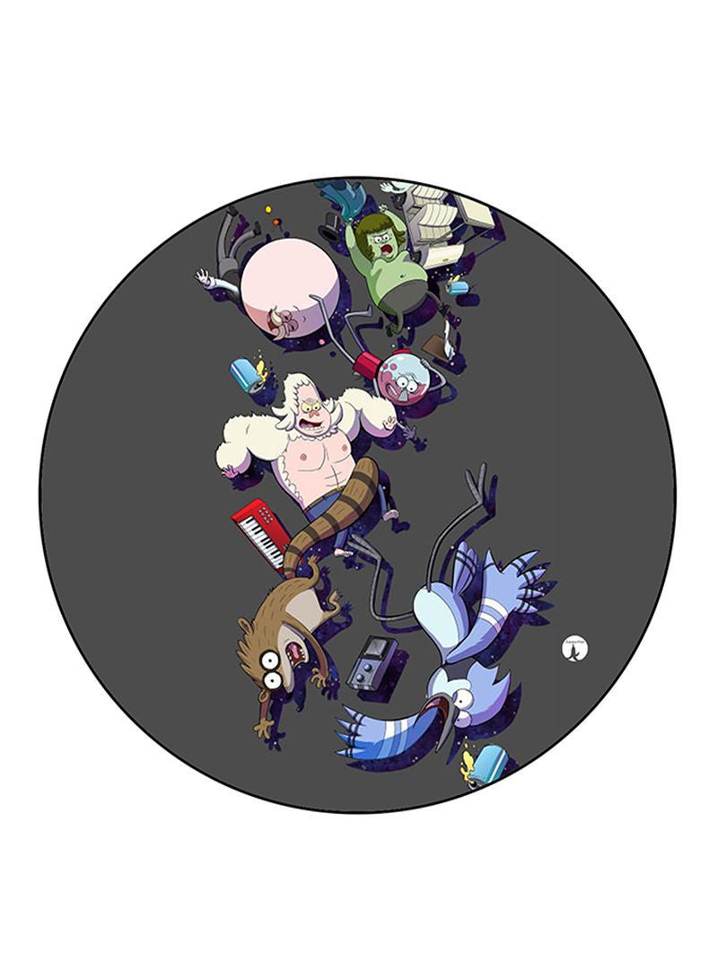 Regular Show Printed Mouse Pad Multicolour