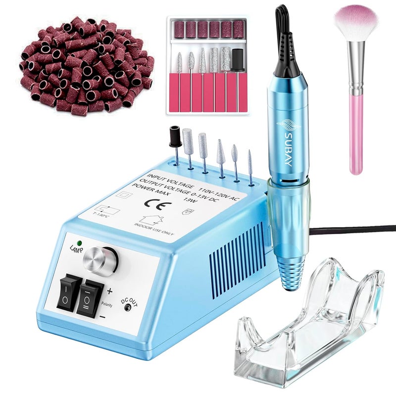 Subay Professional Nail Drill Electric File 20000RPM for Acrylic Nails, Gel Nail, Nail Art Polisher, Manicure Pedicure Tools for Salon Home - Image 1