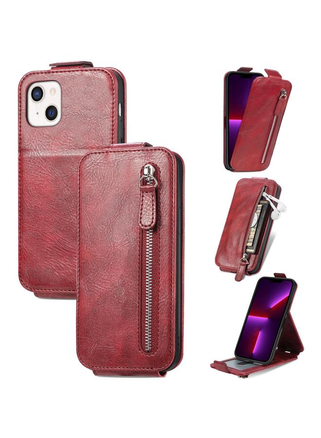 اس-توب جراب هاتف iPhone 13 بسحاب ومحفظة جلدية قابلة للطي عموديًا - Image 1