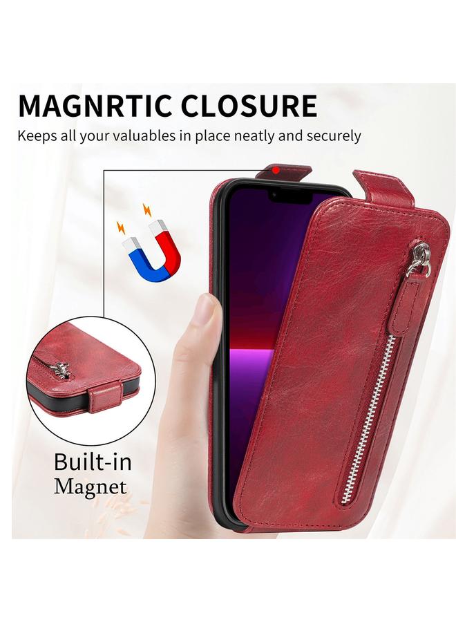 اس-توب جراب هاتف iPhone 13 بسحاب ومحفظة جلدية قابلة للطي عموديًا - Image 3