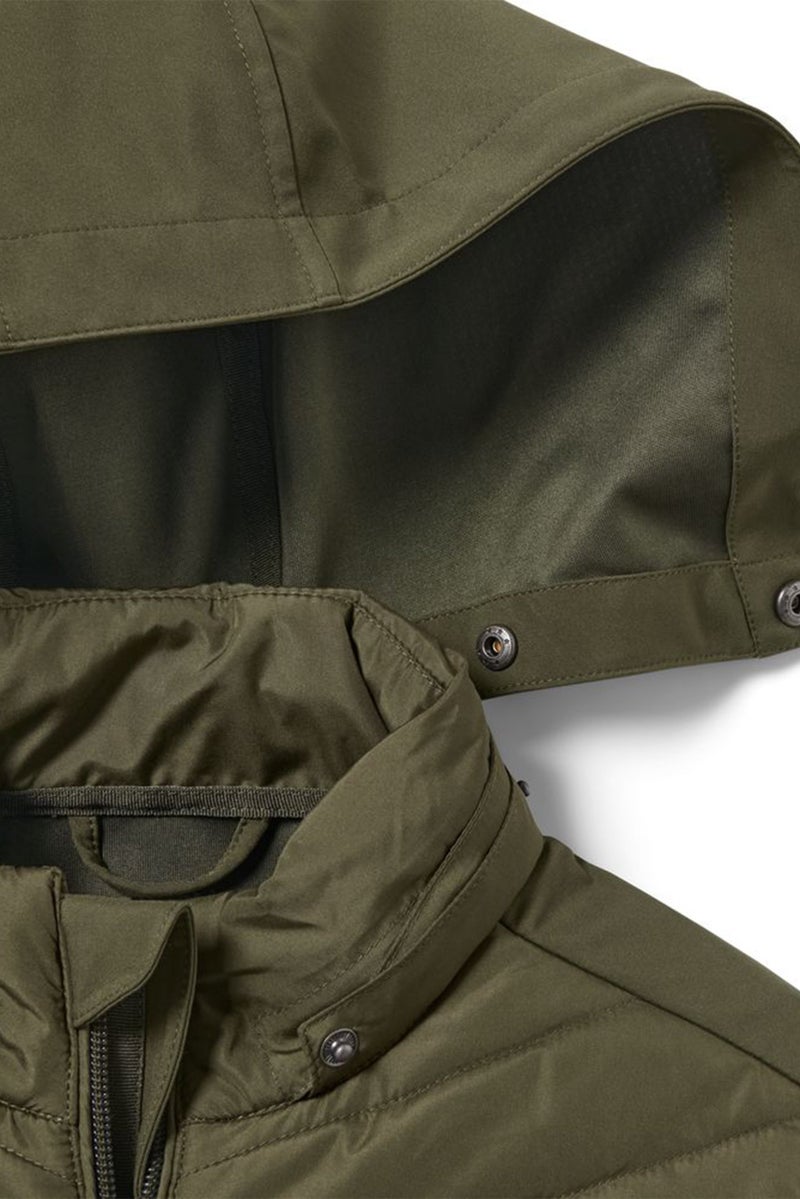 Tchibo Kids Girl Hooded Quilted Jackets, Dark Olive - Image 3