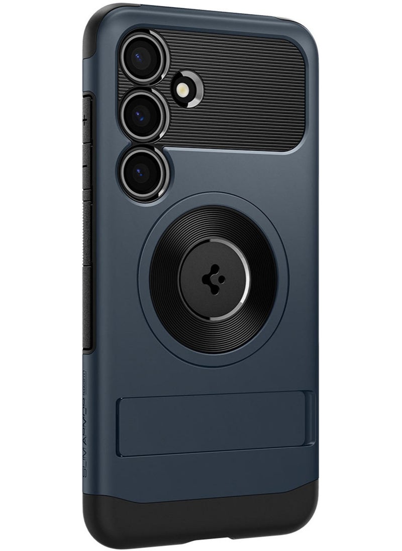 Spigen Slim Armor Magfit for Samsung Galaxy S24 PLUS Case Cover MagSafe with Kickstand - Metal Slate  - Image 5