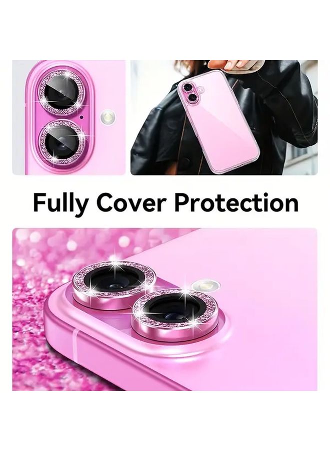 iPhone 15 Pro Max Camera Lens Protector 3 Pcs Pink Tempered Glass Scratch Resistant - Image 3