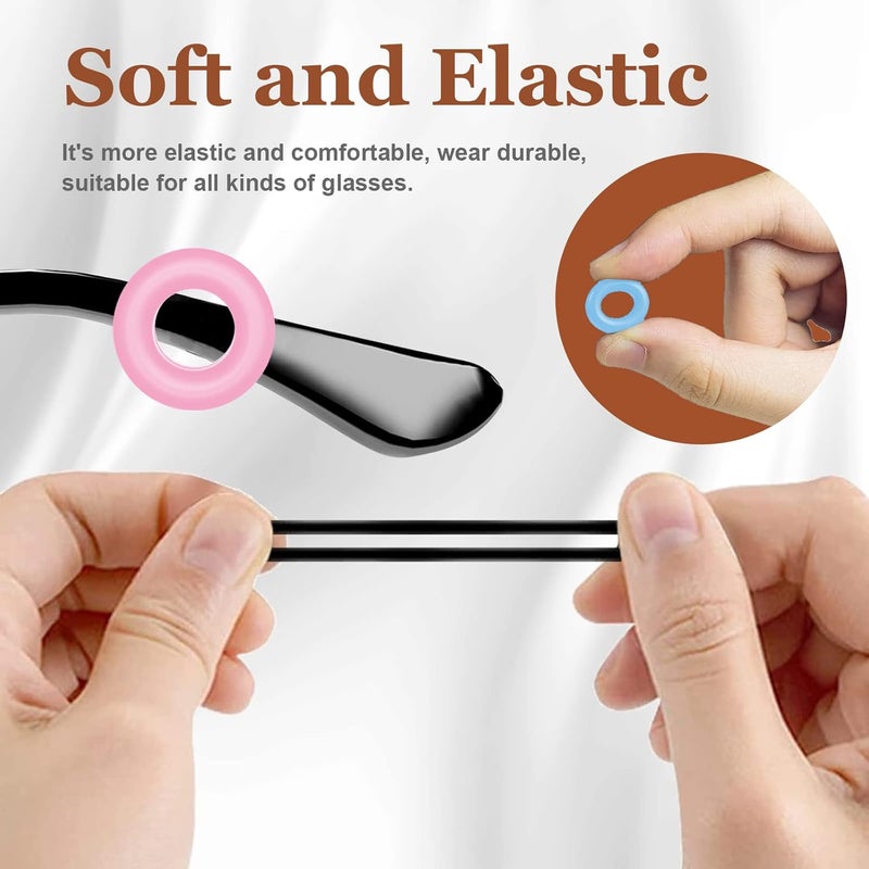 SMARTTOP 20 pairs Eyeglass Ear Grips Sleeve Holder-Eyeglasses Ear Hooks -Comfort Anti-Slip glasses ear grip-For Kids and Adults Sunglasses, Reading Glasses, Sport Eyewear - Image 4