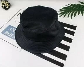Giraffe Plain Black Bucket Hat Fisherman Hat Bucket Hat