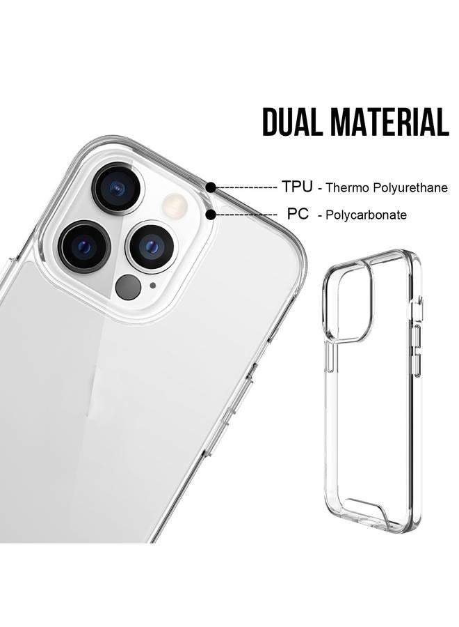 اس-توب جراب لهاتف iPhone 13 Pro Max مصنوع من مادة الأكريليك الشفافة عالية الجودة + جراب مقاوم للصدمات من مادة TPU - Image 4