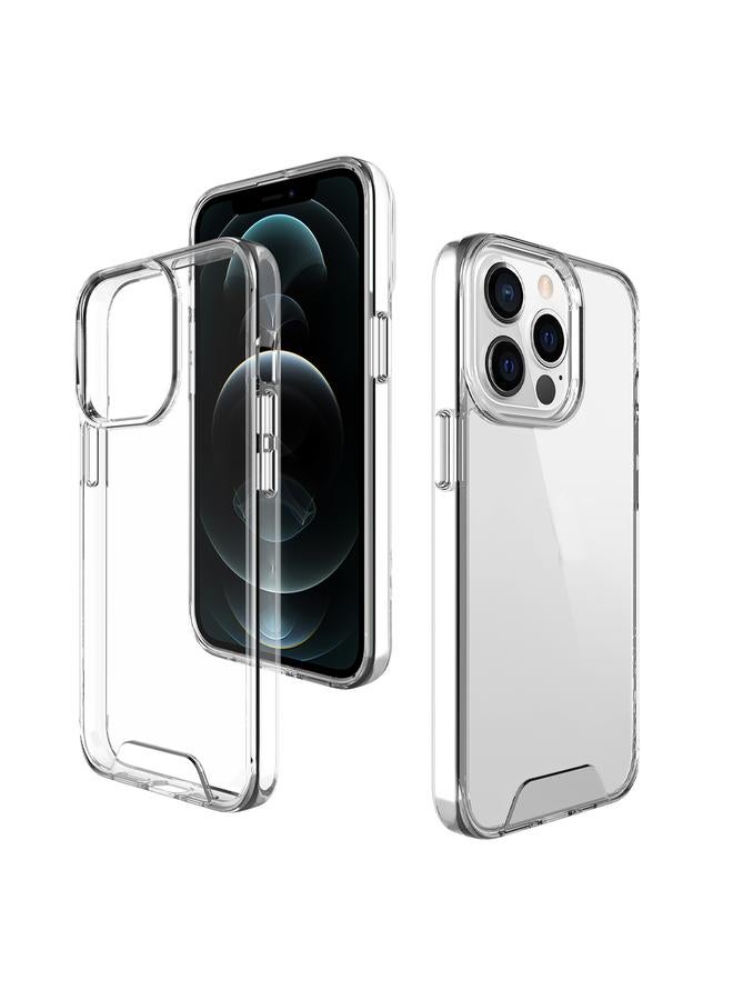 اس-توب جراب لهاتف iPhone 13 Pro Max مصنوع من مادة الأكريليك الشفافة عالية الجودة + جراب مقاوم للصدمات من مادة TPU - Image 2