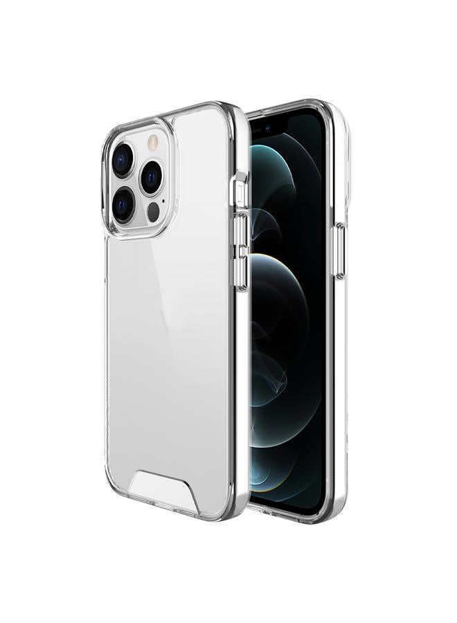 اس-توب جراب لهاتف iPhone 13 Pro Max مصنوع من مادة الأكريليك الشفافة عالية الجودة + جراب مقاوم للصدمات من مادة TPU - Image 1