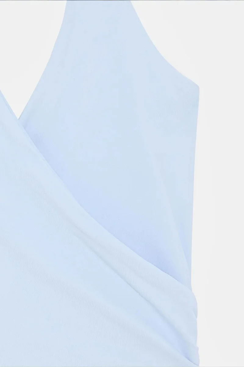 Dilvin Baby Blue DILVIN Nylon Elastane Blouse for Women | Best Price UAE