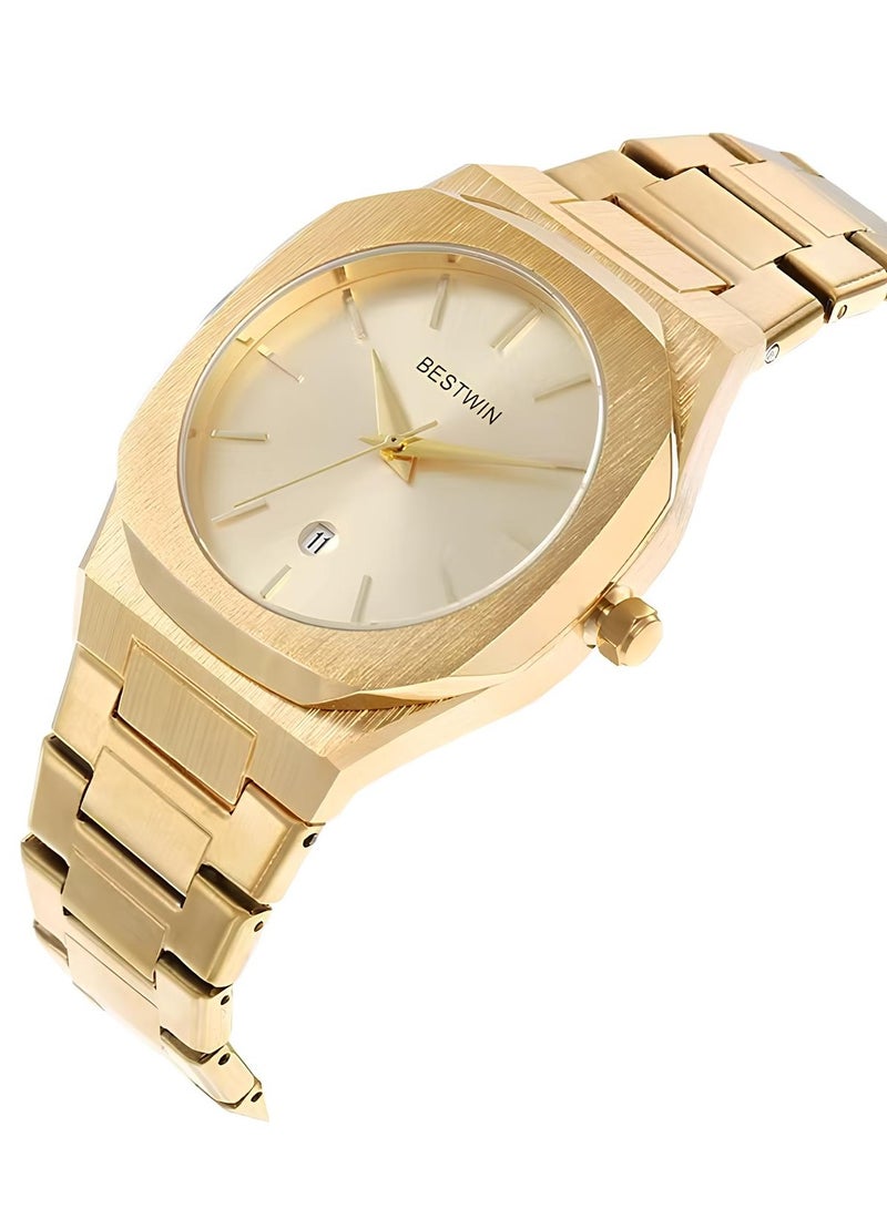 Bestwin gold watch for men - Image 3