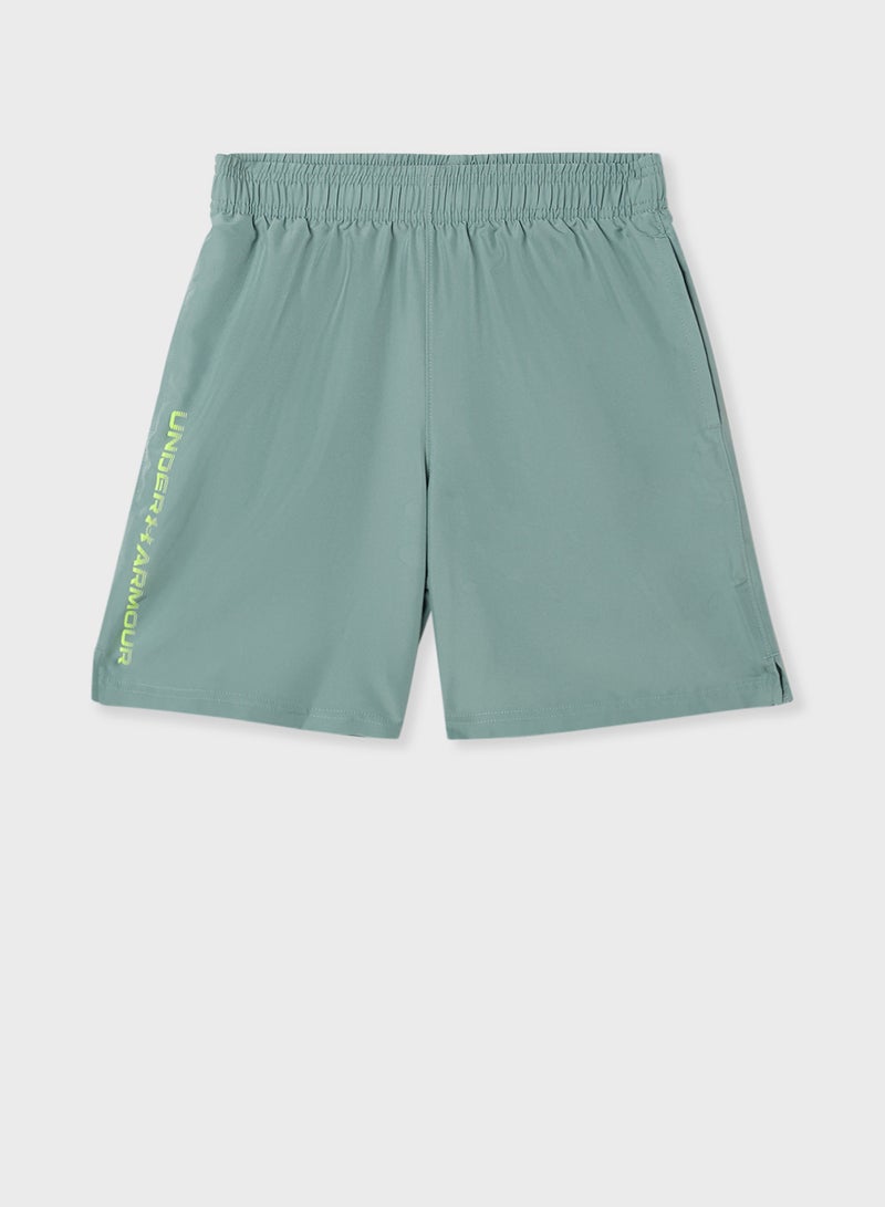 UNDER ARMOUR Youth Tech Woven Wordmark Shorts  - Image 1