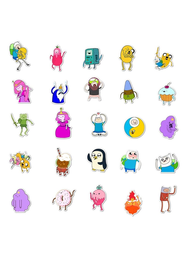 سيوسي ملصقات كارتون دودل ، ملصقات لطيفة ، 100 قطعة ملصقات كارتون نتوورك ملصقات مقاومة للماء للأطفال والمراهقين والبالغين وزجاجة الماء - Image 2