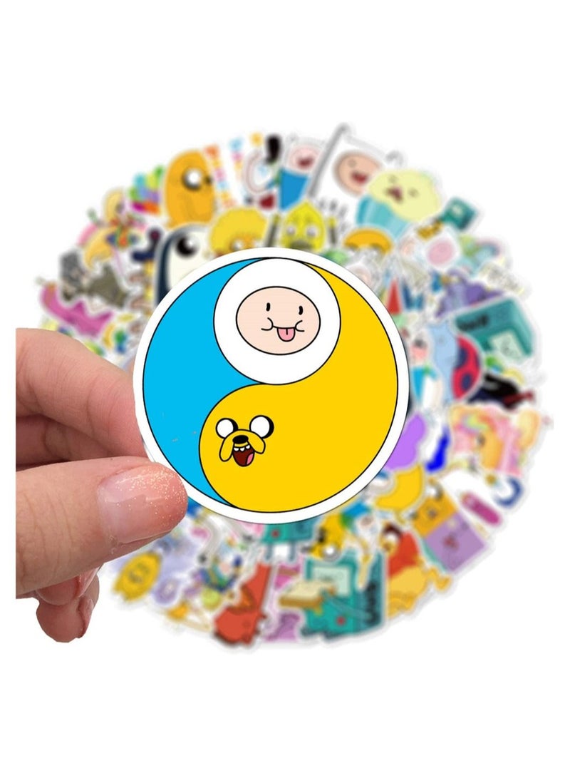 سيوسي ملصقات كارتون دودل ، ملصقات لطيفة ، 100 قطعة ملصقات كارتون نتوورك ملصقات مقاومة للماء للأطفال والمراهقين والبالغين وزجاجة الماء - Image 4
