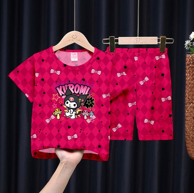 2024 Children'S Baby'S Home Clothes Boys' Pajamas Summer Short-Sleeved Shorts Girls Big Children'S Air-Conditioning Clothes Suit - Image 3
