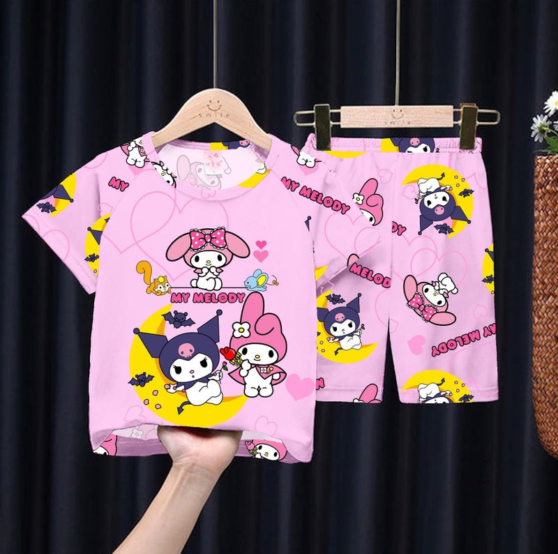 2024 Children'S Baby'S Home Clothes Boys' Pajamas Summer Short-Sleeved Shorts Girls Big Children'S Air-Conditioning Clothes Suit - Image 5
