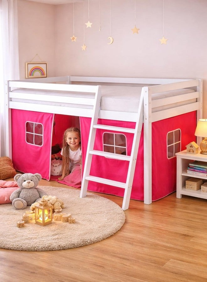 HLS Cabin Tent for Bunk Bed Loft, Pink, Fits Midsleeper bed frames - Image 2