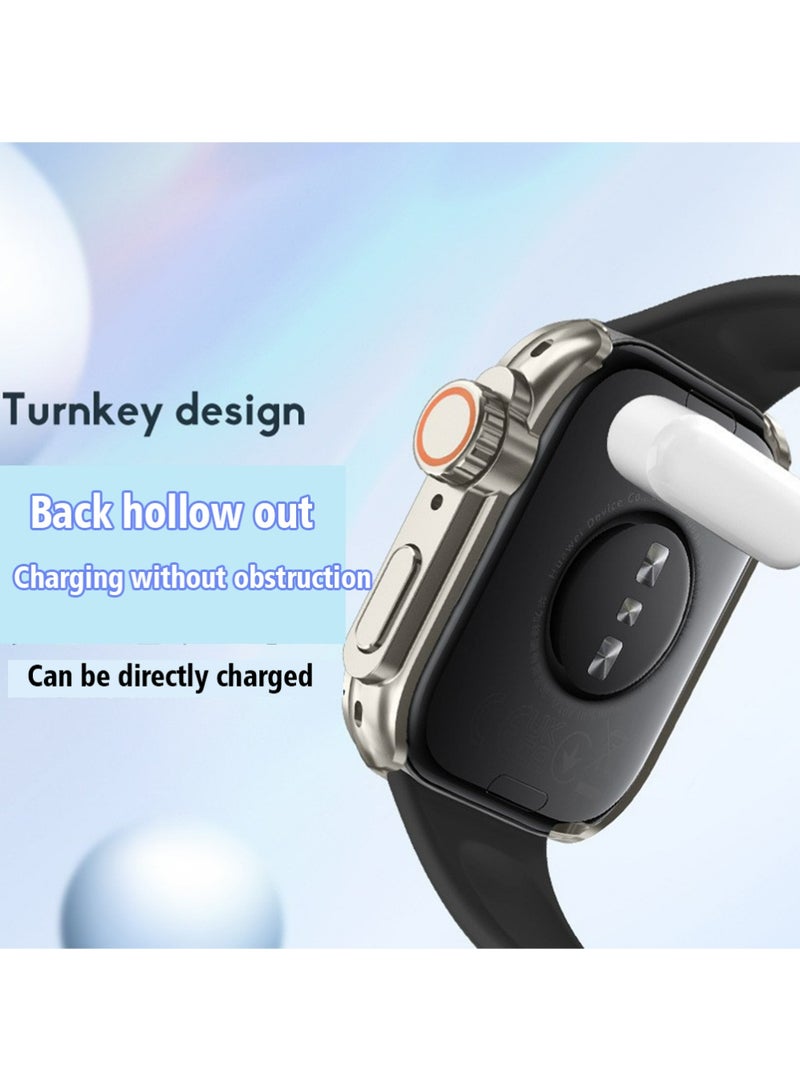 X-level 2PCS Huawei Watch Fit 3 Case,Screen Protector for Huawei Watch Fit 3 46mm, All-around Anti Scratch Shockproof Protective Hard PC Full Cover Tempered Glass Compatible with Huawei Watch Fit 3 - Image 5