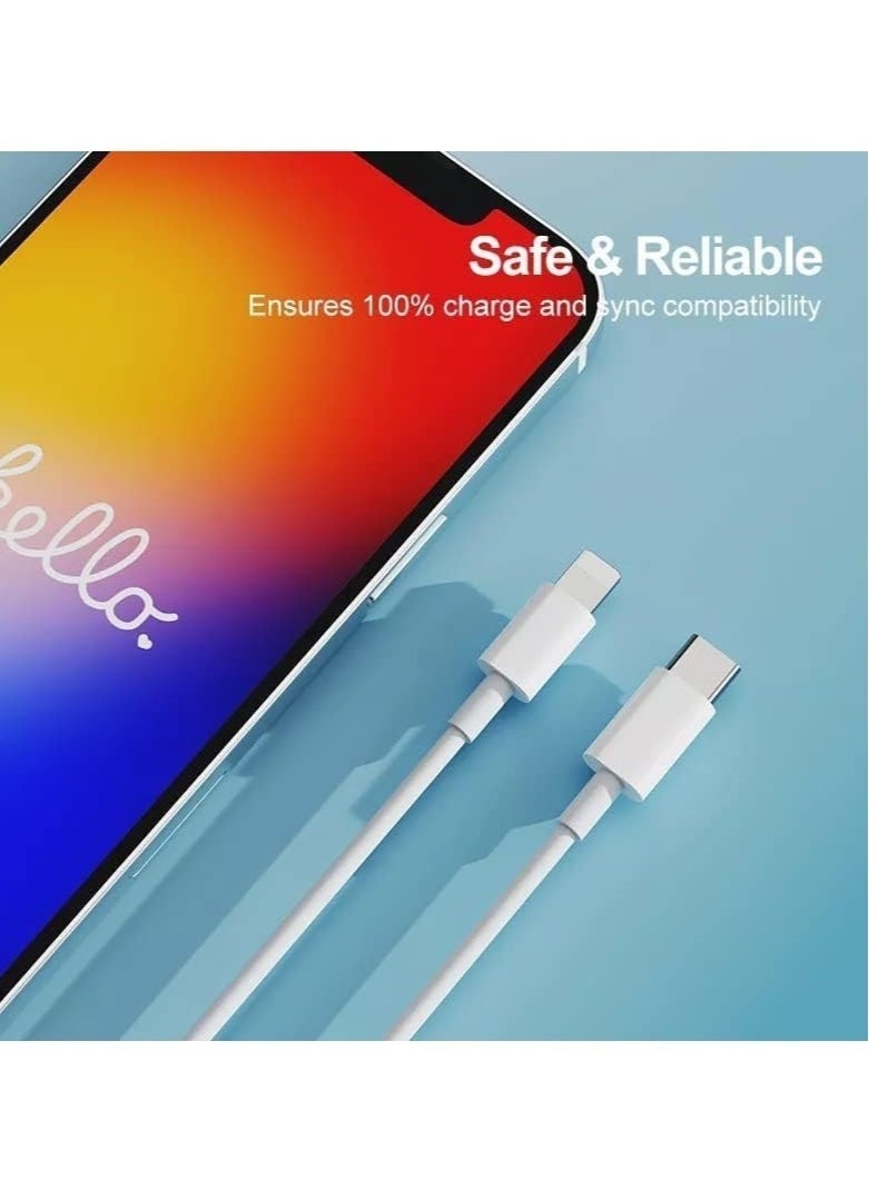 ELTRAZONE - USB C to Lightning Cable 20W Fast Charging [MFi Certified] Compatible with iPhone 13 Pro Max/12/11 Pro/X/XS/XR/8 Plus/AirPods Pro - Image 1