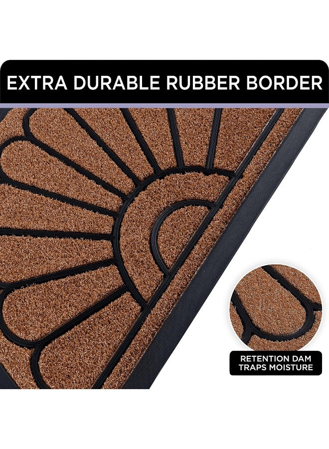 ubdyo Doormat - Welcome Mat, Outdoor Entry Mat, Welcome Doormat - Half Circle Outdoor Mat - Front Outdoor Door Mat, Outside Door Mat  - Image 3