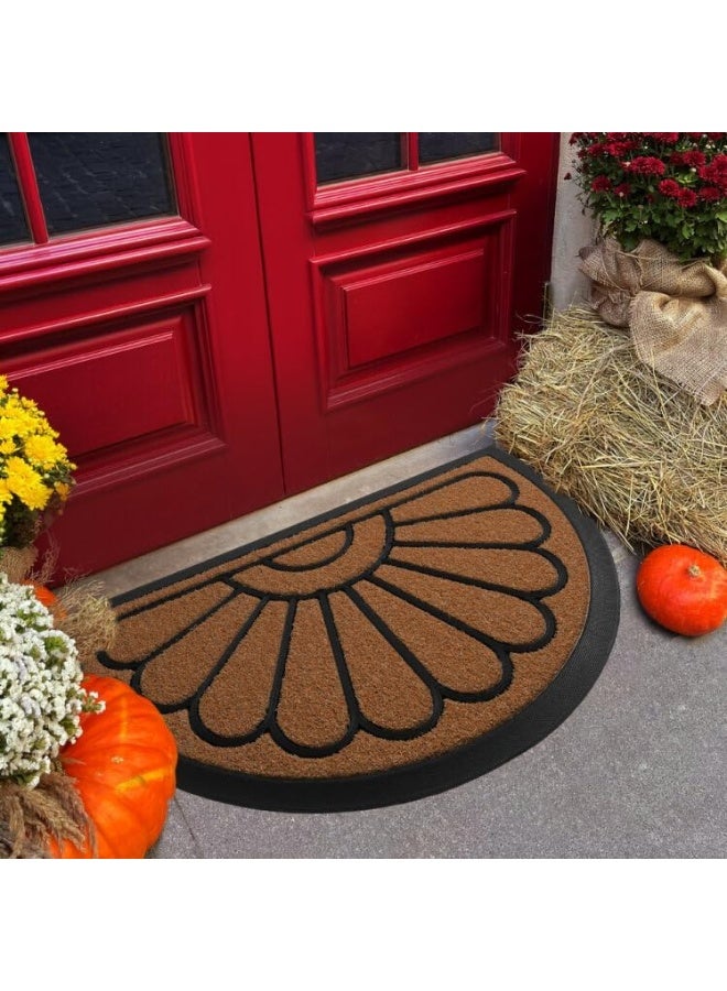 ubdyo Doormat - Welcome Mat, Outdoor Entry Mat, Welcome Doormat - Half Circle Outdoor Mat - Front Outdoor Door Mat, Outside Door Mat  - Image 2