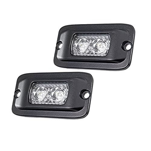 Raycharm 4.3" Flush-Mount Off-road LED Light, 6000K Cool-White, 30° Long-Range Spot Beam, Reverse & Backup Light for Jeep, Truck, UTV, ATV, IP68 Waterproof/Shockproof, 12V/24V, 2-Pack - Image 5