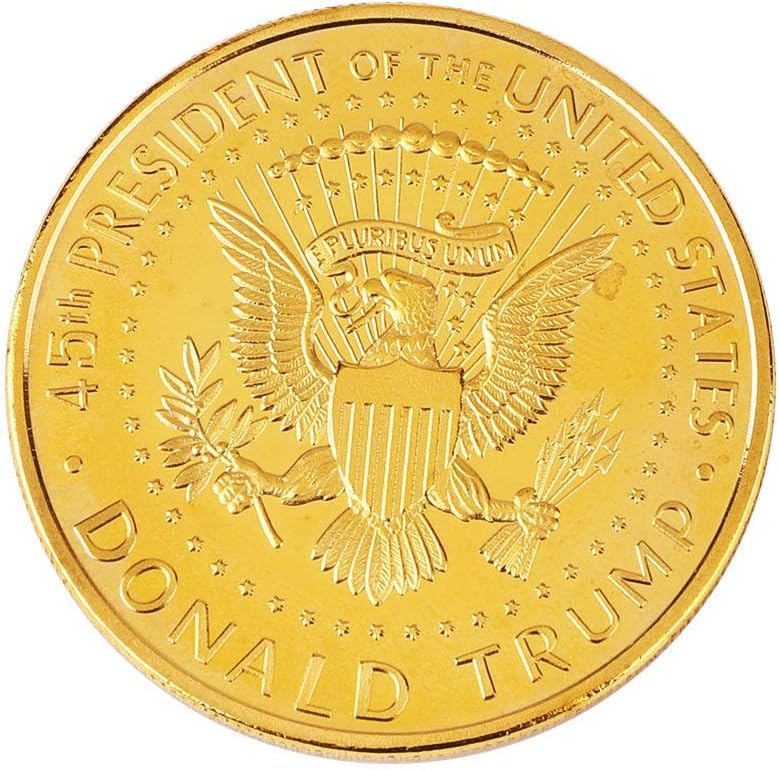 كلاراكو عملة دونالد ترامب الذهبية، عملة ذهبية مطلية بالذهب لعام ٢٠١٧، الرئيس الخامس والأربعون - عبوة من ٢٠ قطعة - Image 3