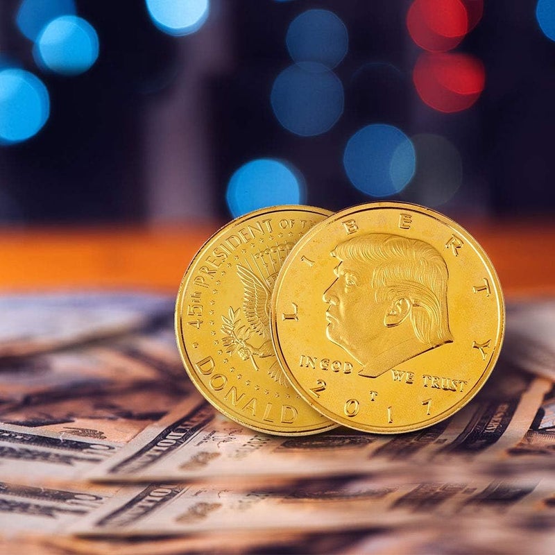 كلاراكو عملة دونالد ترامب الذهبية، عملة ذهبية مطلية بالذهب لعام ٢٠١٧، الرئيس الخامس والأربعون - عبوة من ٢٠ قطعة - Image 4