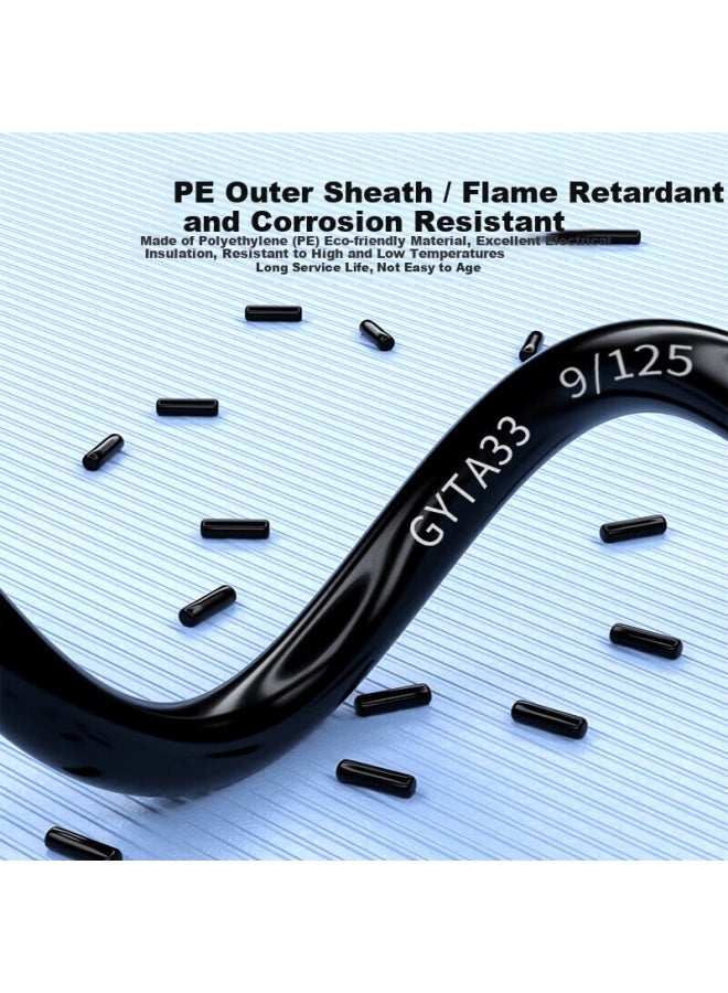 Shengwei Gyta33 Optical Cable Single Mode 4-core National Standard Full Length Outdoor Steel Wire Armored Submarine Direct Burial Heavy Armored Submarine Optical Fiber Cable 1 Meter Bgyta33-4-1 - Image 2