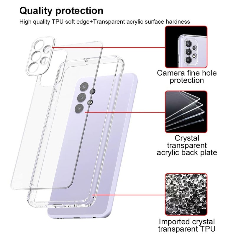 Realcase غطاء خلفي لجهاز سامسونج جالاكسي F62 / M62 | غطاء خلفي شفاف من TPU مقاوم للصدمات لجهاز سامسونج جالاكسي F62 / M62 - Image 3