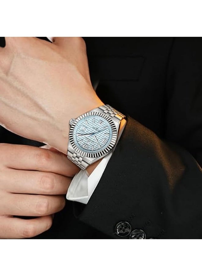 Sapphero Analog Quartz Watch for Men, Stainless Steel Bracelet, Water Resistant up to 50 Meters. A Watch for Business, Work, Sport, and Leisure. - Image 2