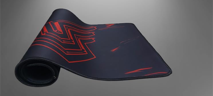 SPIN CART Gaming Mouse pad, Long XXL Extended Desk Table Mat Mousepad for Laptop PC Computer (Black) - Image 3