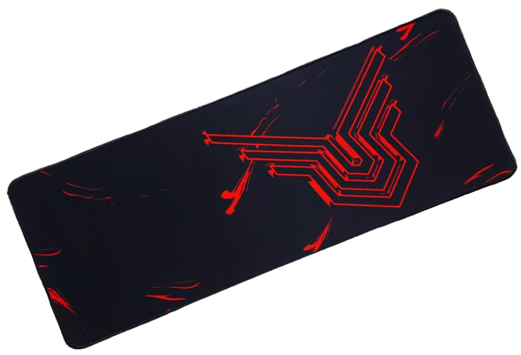 SPIN CART Gaming Mouse pad, Long XXL Extended Desk Table Mat Mousepad for Laptop PC Computer (Black) - Image 1