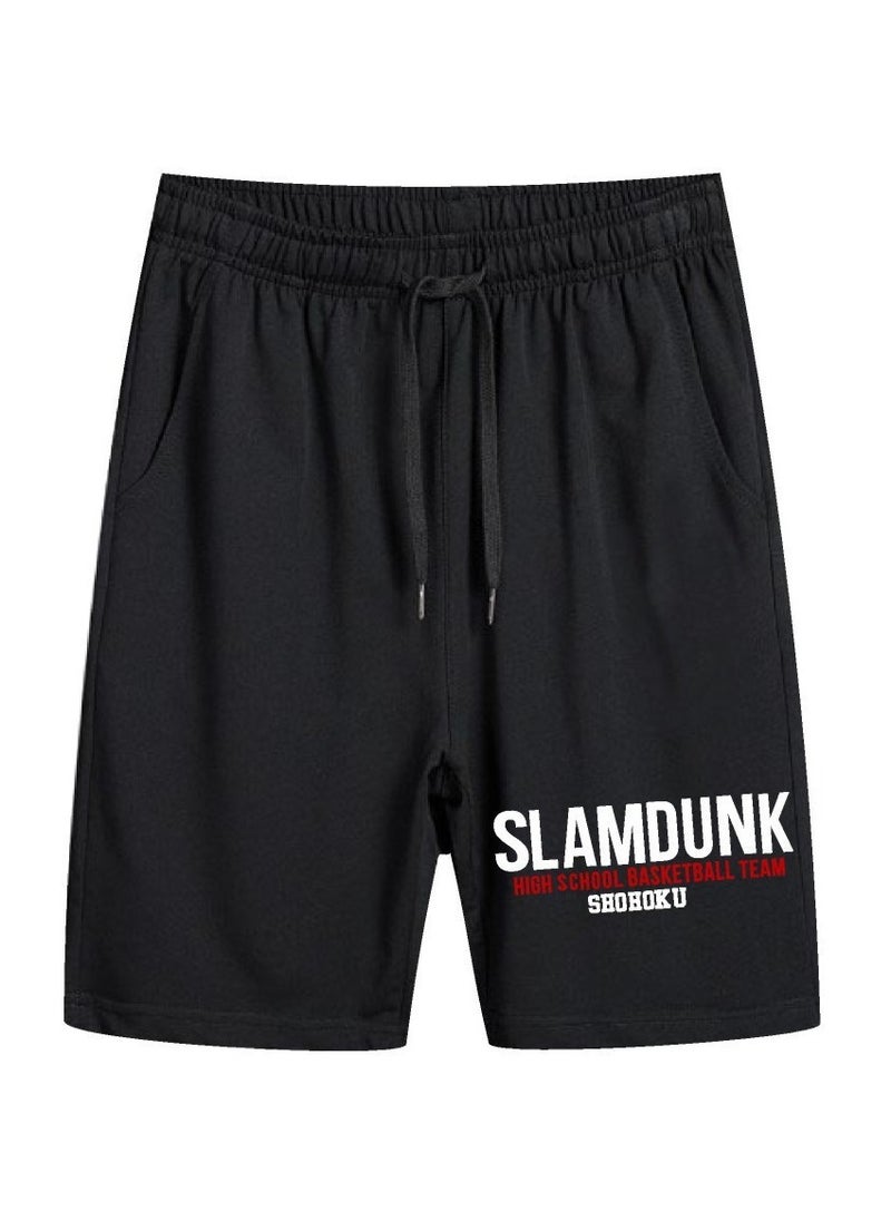 KUYING New Slam Dunk Master Printed Loose Five Point Casual Pants  - Image 1