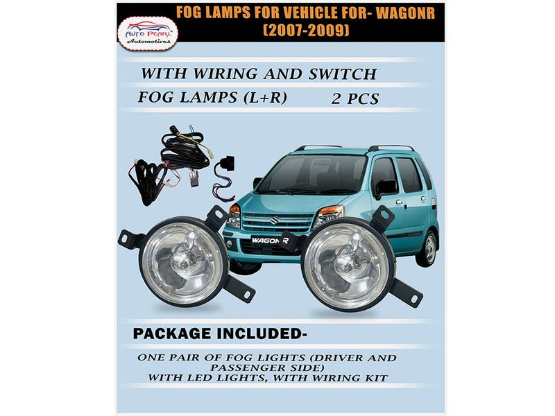 Auto Pearl Car LED Fog Lamp Light With Wiring kit Compatible with- WagonR (2007-2009) (Set of 2) - Image 2