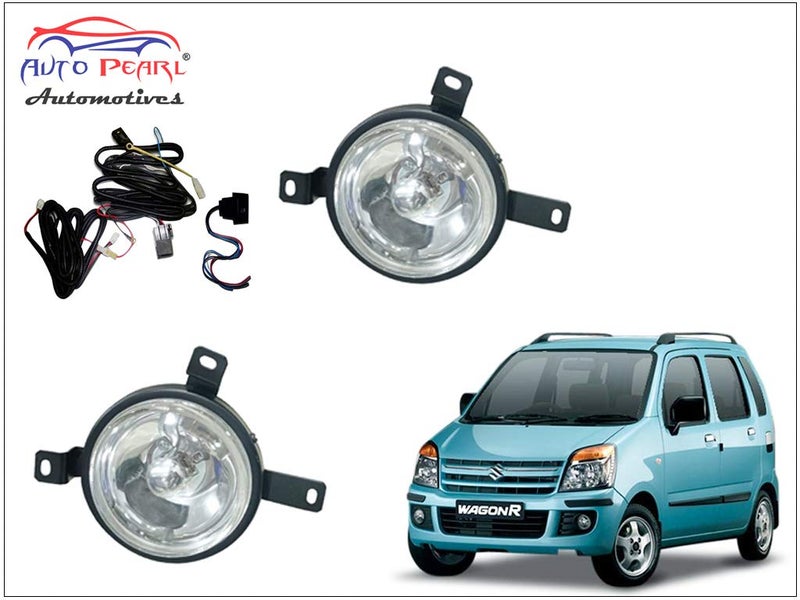 Auto Pearl Car LED Fog Lamp Light With Wiring kit Compatible with- WagonR (2007-2009) (Set of 2) - Image 1