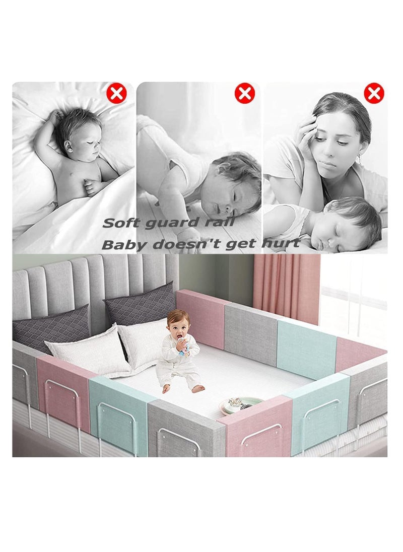 Bed rails for toddler, bed rail guard for kids,upgrade reinforced safety soft fence protector,height adjustable bed guard rail,bed safety barrier protection,Punch free (50x28cm, Grey-3pcs) - pzsku/Z42E062BD78A0C1D6D2B5Z/45/_/1732245894/e7140d84-b297-412d-920a-4eac46e838d8