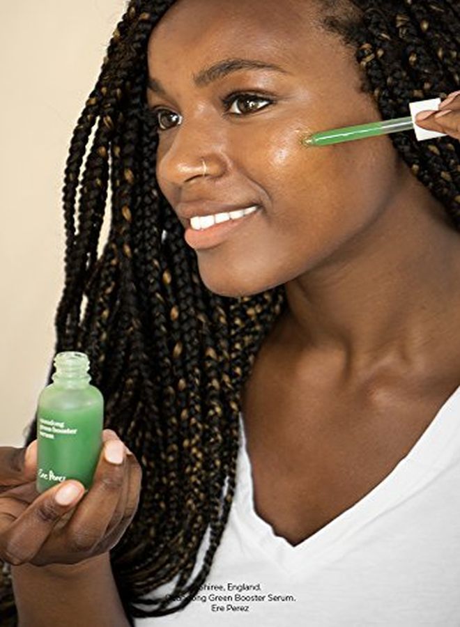 Ere Perez مصل الوجه الطبيعي المعزز باللون الأخضر من Quandong | نباتي، خالٍ من القسوة، وجمال نظيف (1 أونصة سائلة | 30 مل) - Image 5